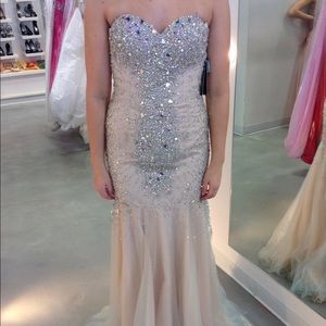 Beaded prom gown